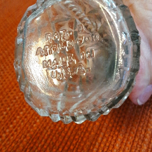 Vintage Cut Glass Salt and Pepper Silver Tops - Picture 3 of 3